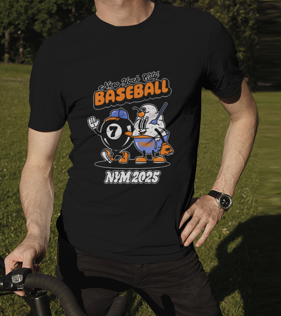 New York City Baseball Magic 7 Ball Nym 2025 T-Shirt