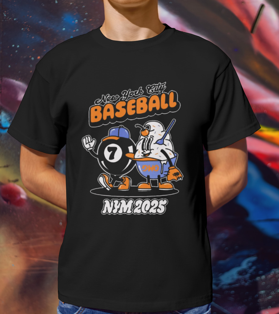 New York City Baseball Magic 7 Ball Nym 2025 T-Shirt