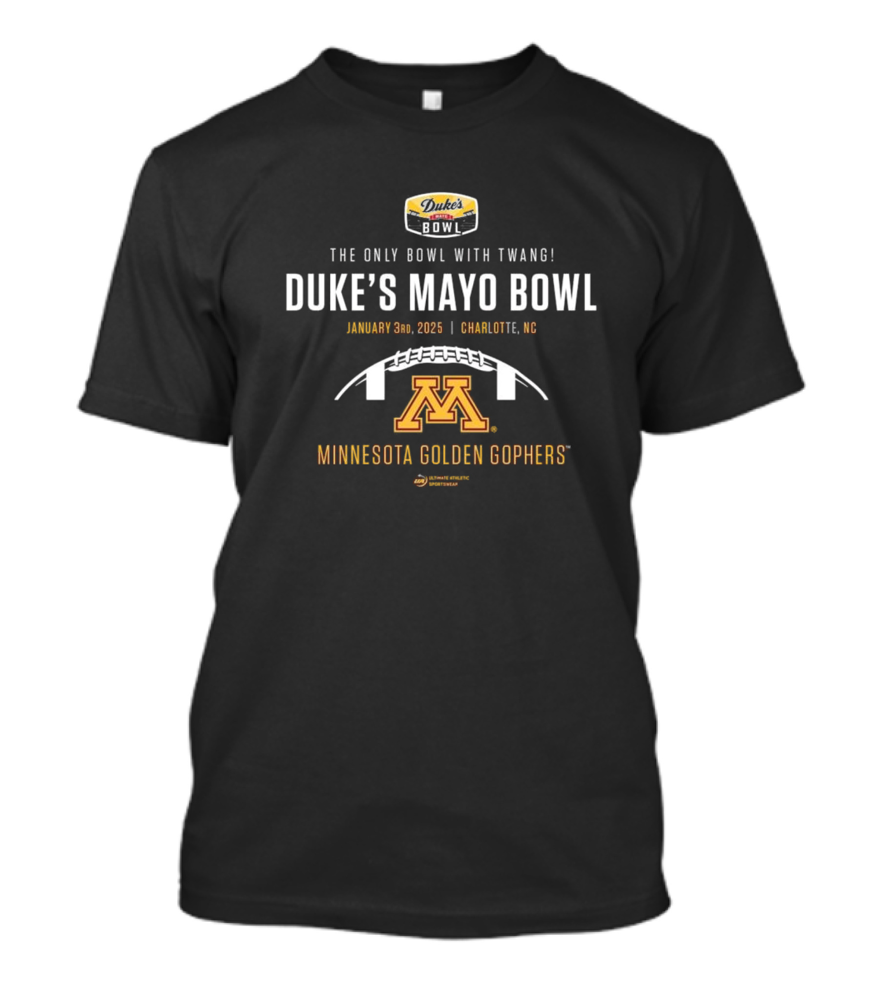 Duke's Mayo Bowl Minnesota Golden Gophers January 3rd 2025 Charlotte NC T-Shirt