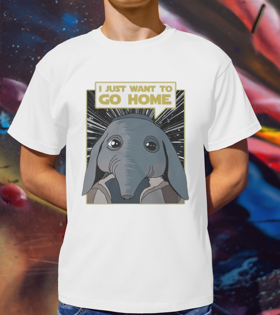 Nerd Riot I Just Want To Go Home Alien Creature T-Shirt