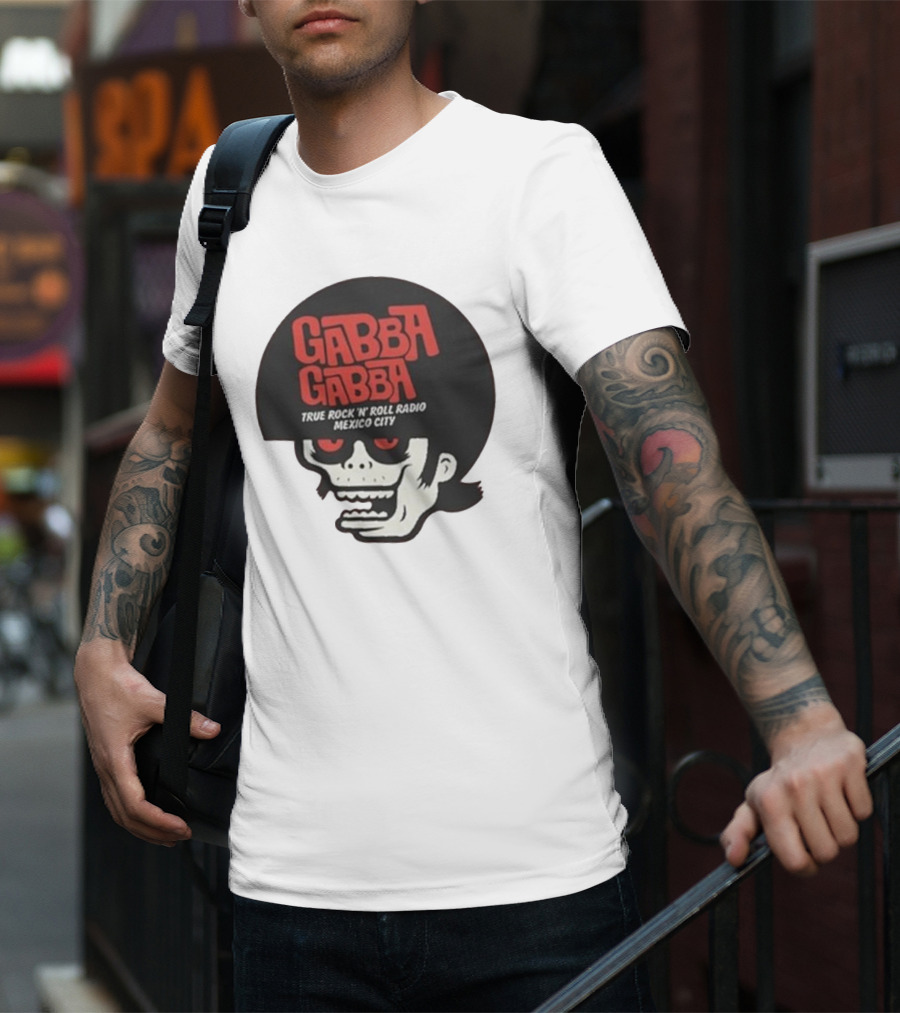 GABBA GABBA True Rock 'n' Roll Radio Mexico City Skull T-Shirt