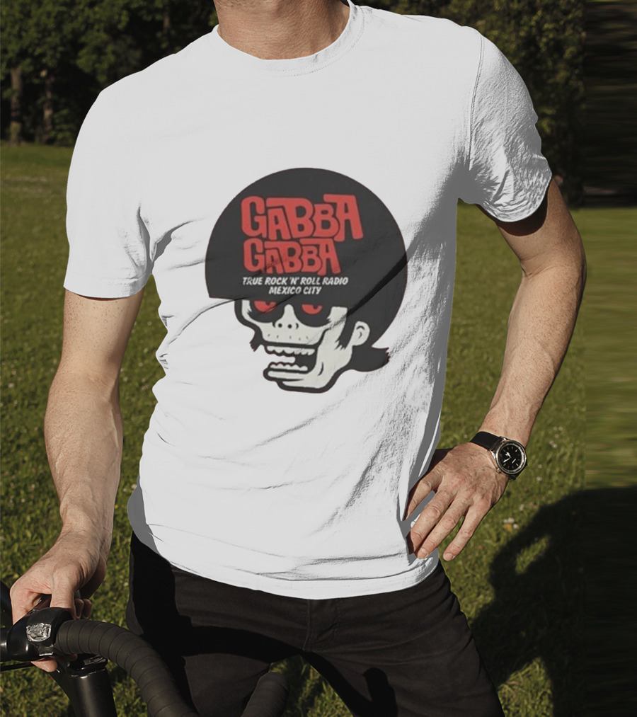 GABBA GABBA True Rock 'n' Roll Radio Mexico City Skull T-Shirt