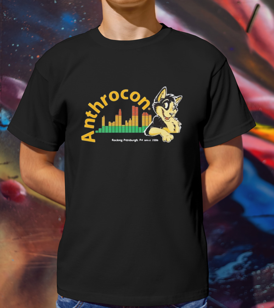 Anthrocon Rocking Pittsburgh PA Since 2006 Caleb Conomiplant T-Shirt