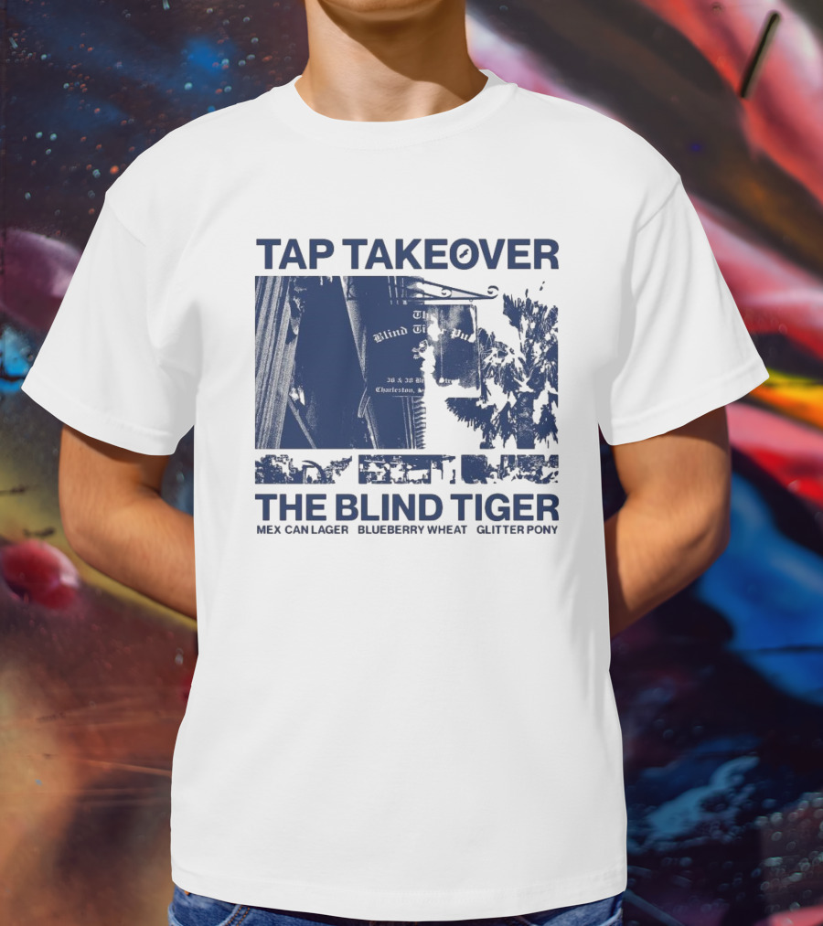 Tap Takeover The Blind Tiger Mex Can Lager Blueberry Wheat Glitter Pony T-Shirt