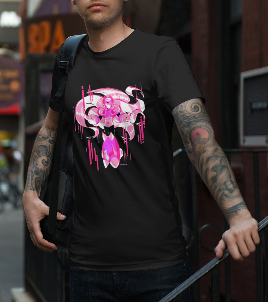 Mega Man Zero Awakened Pink Heroic Armor T-Shirt