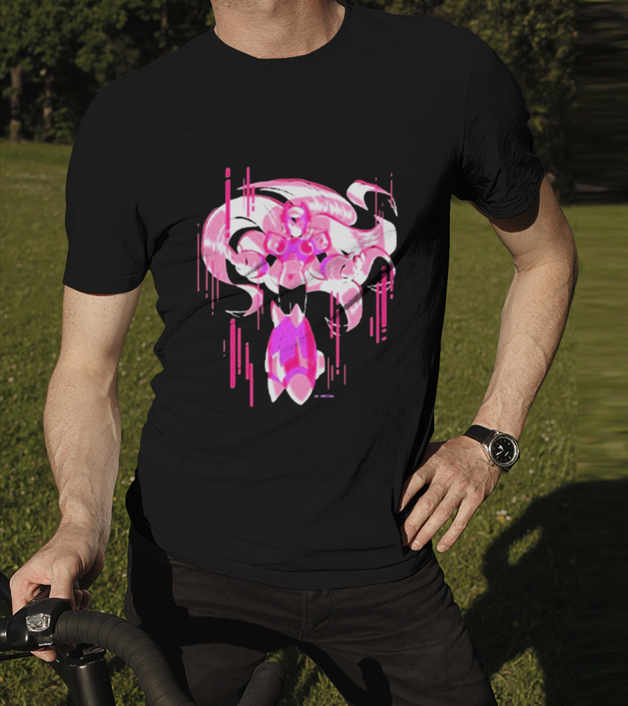 Mega Man Zero Awakened Pink Heroic Armor T-Shirt