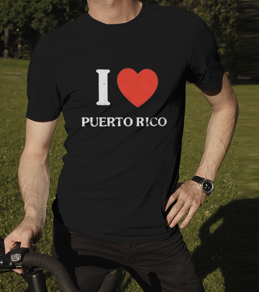 Kenneth Cole Vintage I Love Puerto Rico Heart T-Shirt