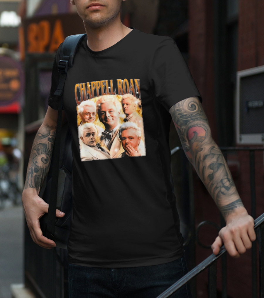 Chappell Roan Aziraphale Good Omens Angelic Characters Collage T-Shirt