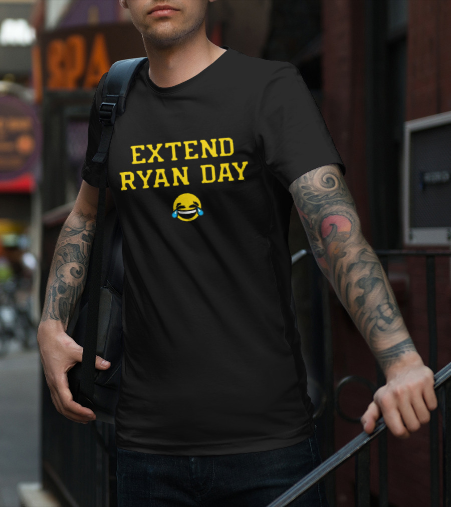 Extend Ryan Day Laughing Crying Emoji Coach Football T-Shirt