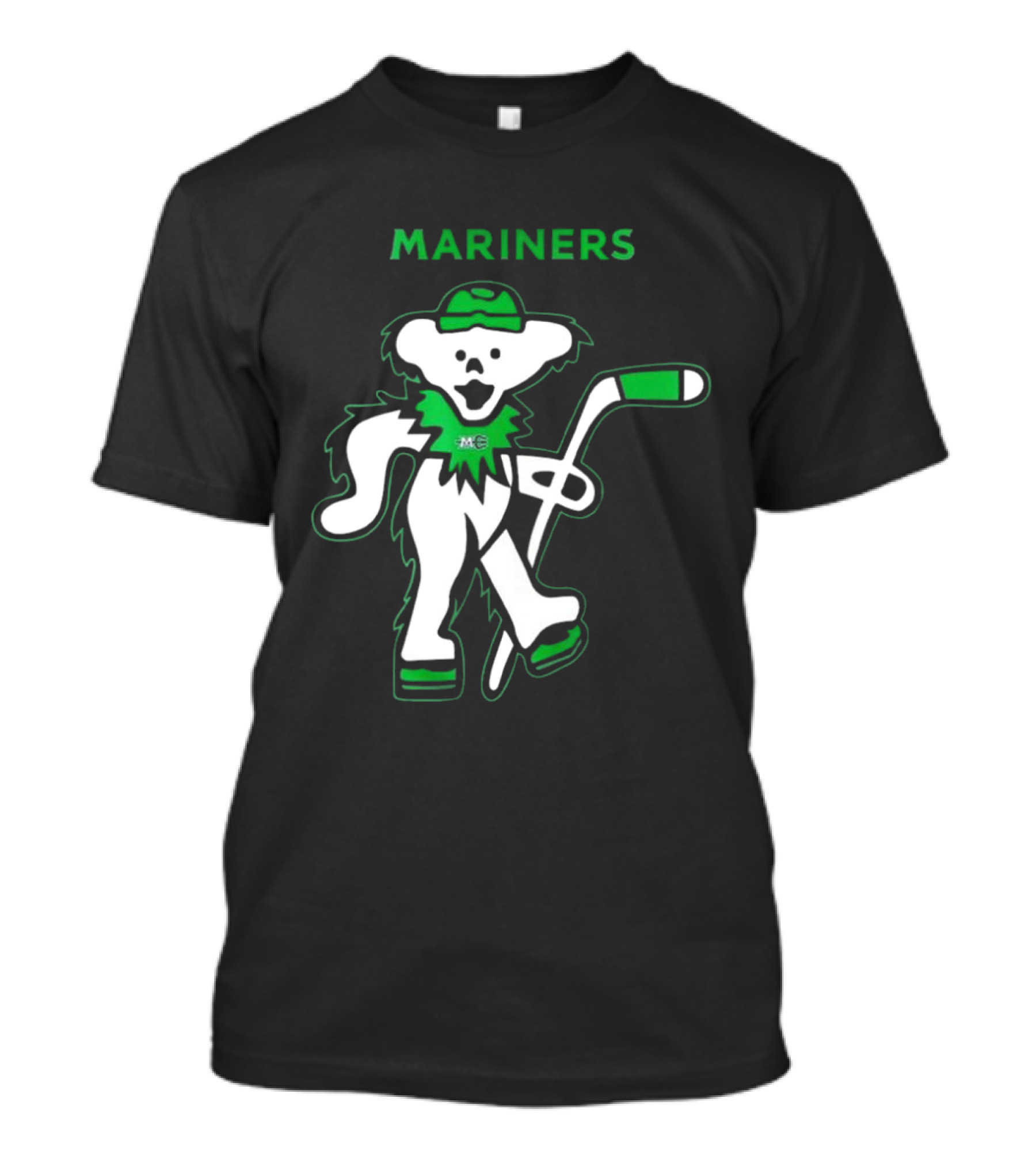 Maine Mariners 2025 Grateful Dead Night Hockey Dancing Bear T-Shirt