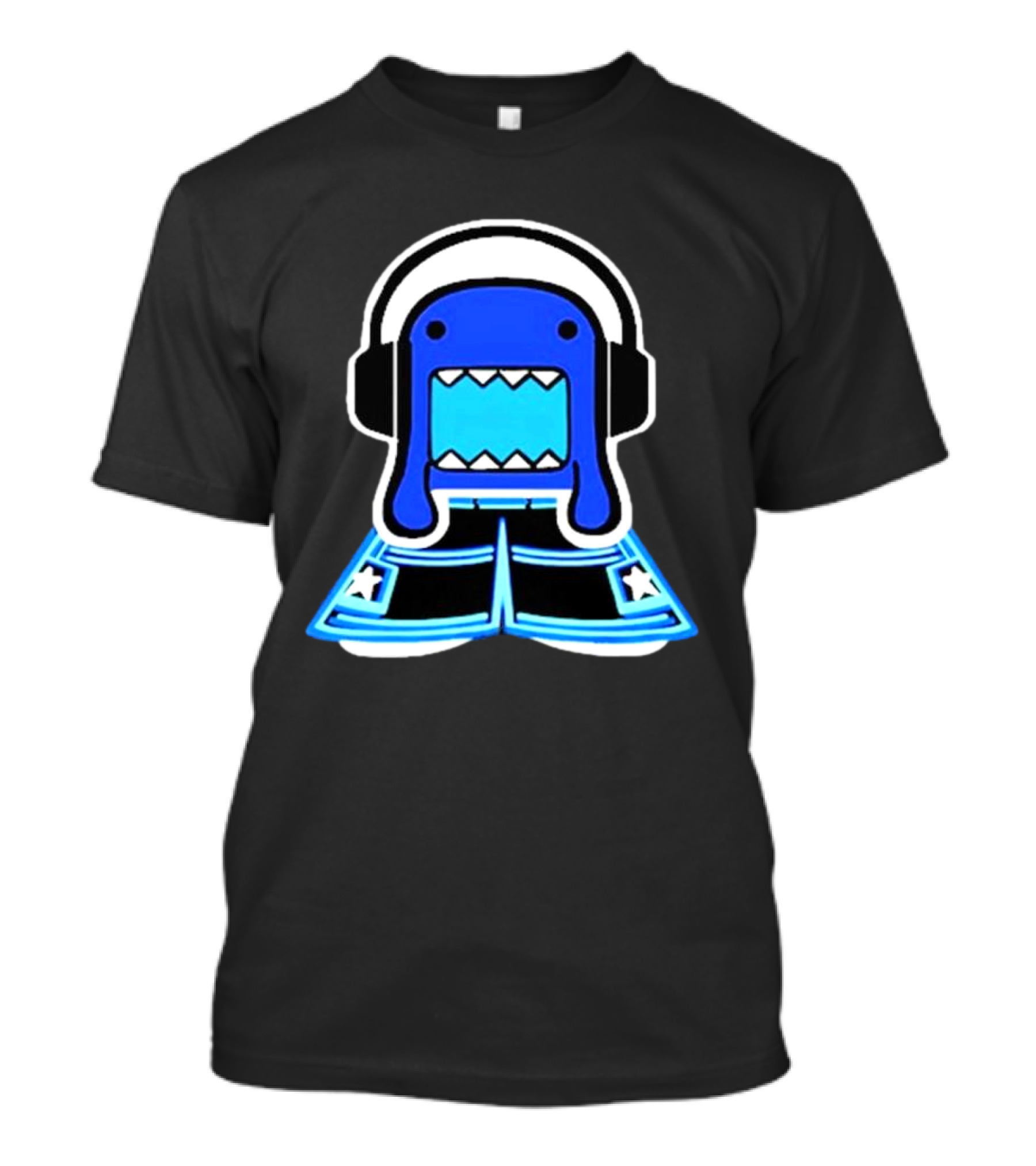 Romanceplanet Domo Headphones Star Shorts T-Shirt