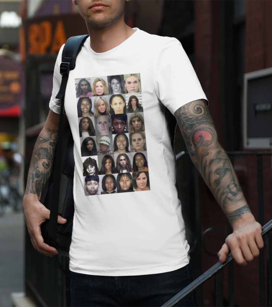 Karen Huger Real Housewives Mugshot Wall Of Fame Photos T-Shirt