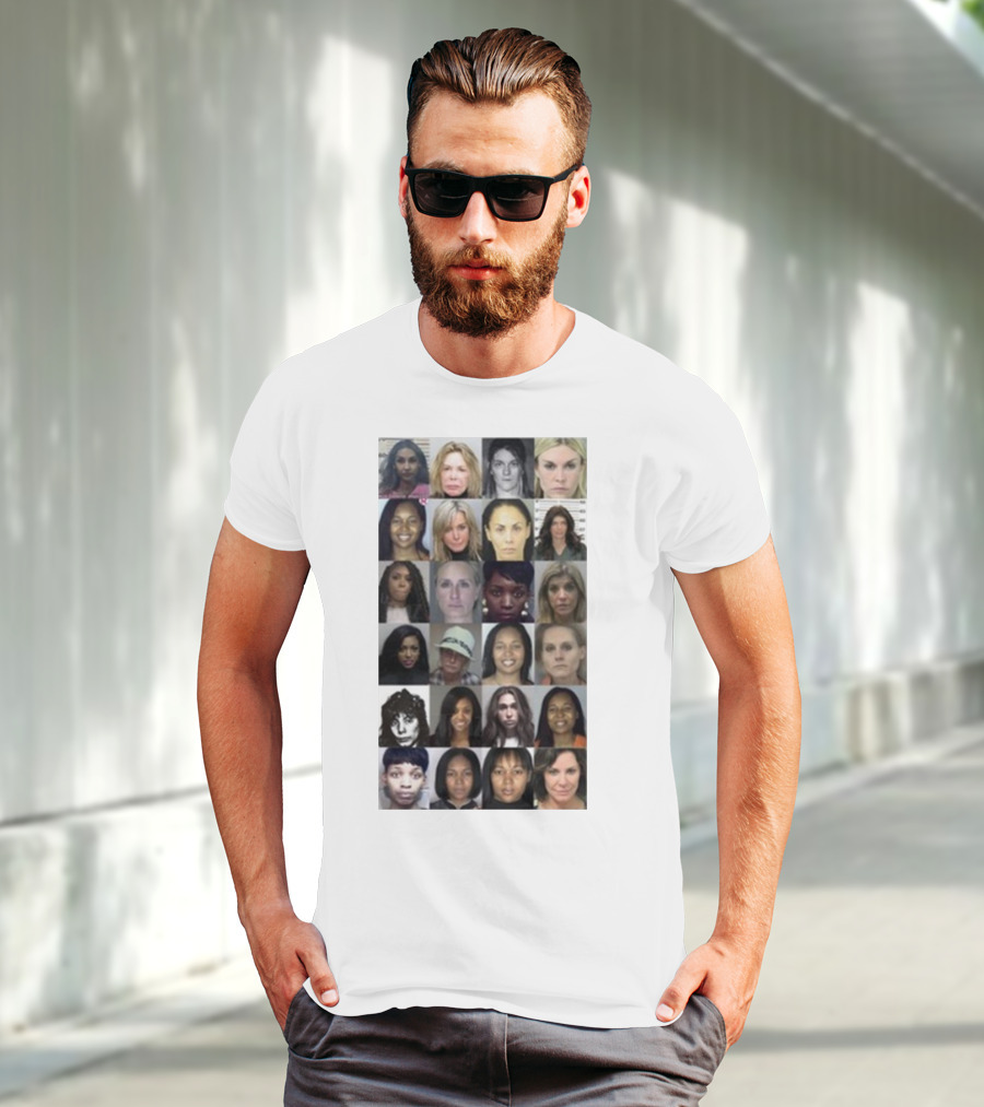 Karen Huger Real Housewives Mugshot Wall Of Fame Photos T-Shirt