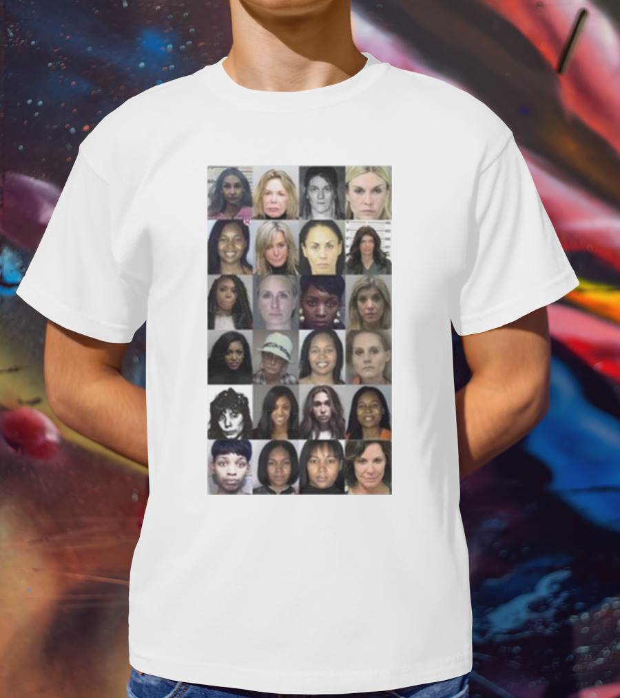 Karen Huger Real Housewives Mugshot Wall Of Fame Photos T-Shirt