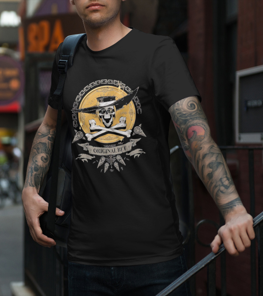 Guilty Gear Johnny Original Bet Skull And Crossbones T-Shirt