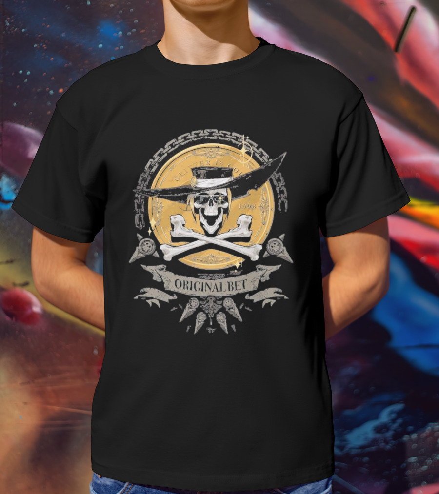 Guilty Gear Johnny Original Bet Skull And Crossbones T-Shirt