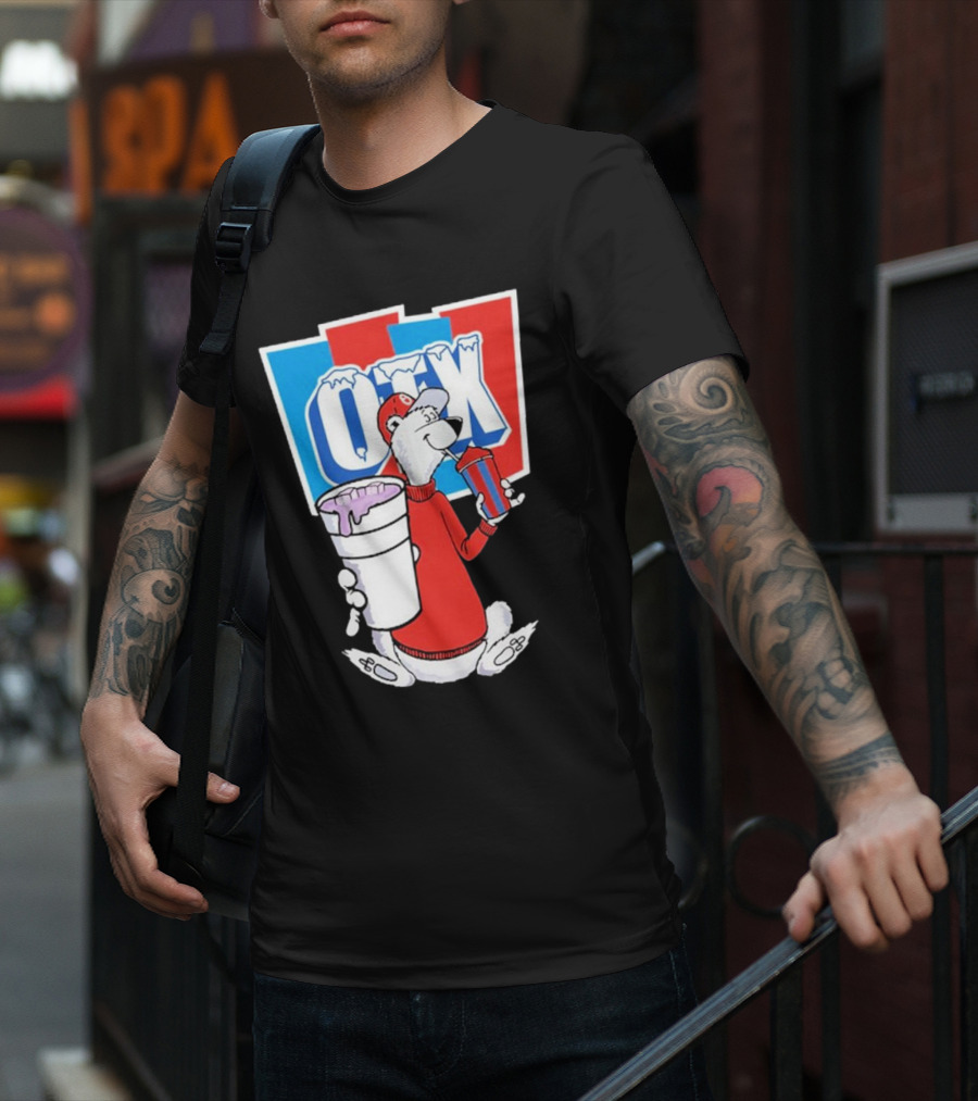 Otx Boyz So Icee Polar Bear Double Cup Red Blue White T-Shirt