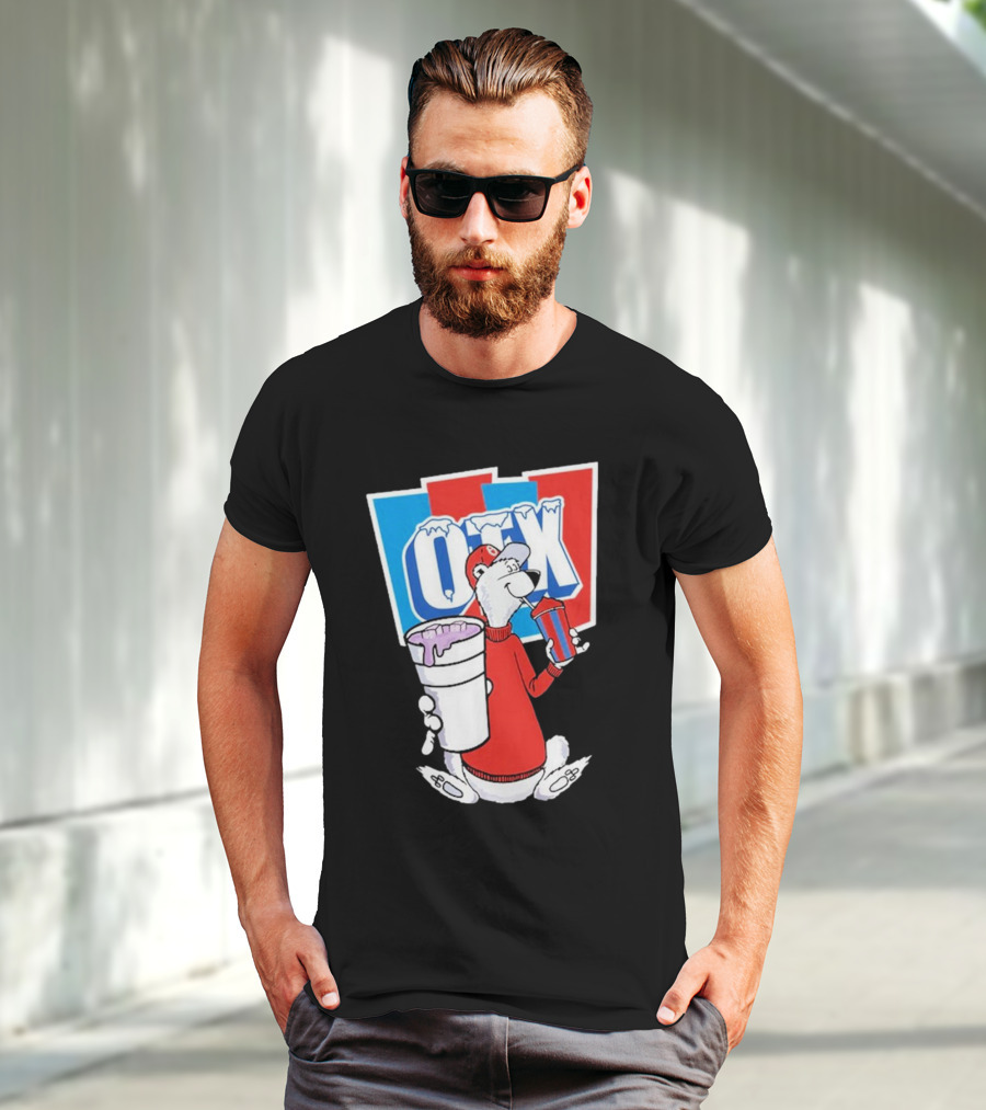 Otx Boyz So Icee Polar Bear Double Cup Red Blue White T-Shirt