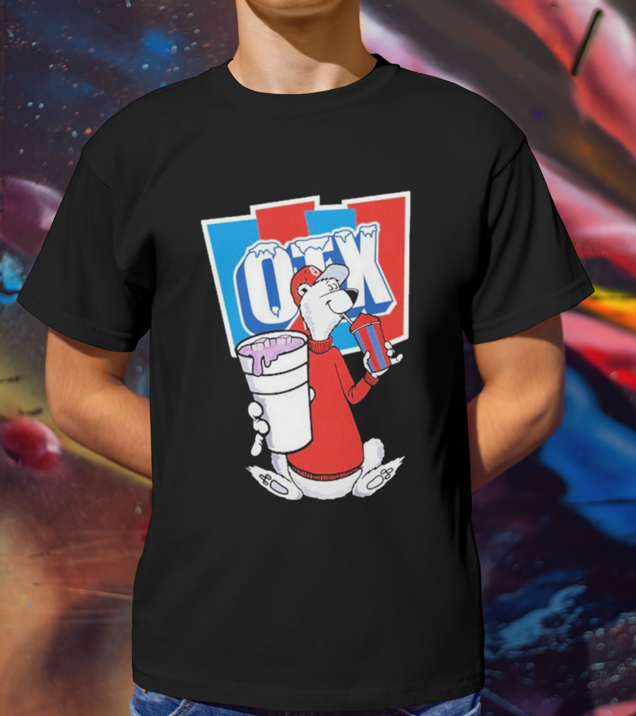 Otx Boyz So Icee Polar Bear Double Cup Red Blue White T-Shirt