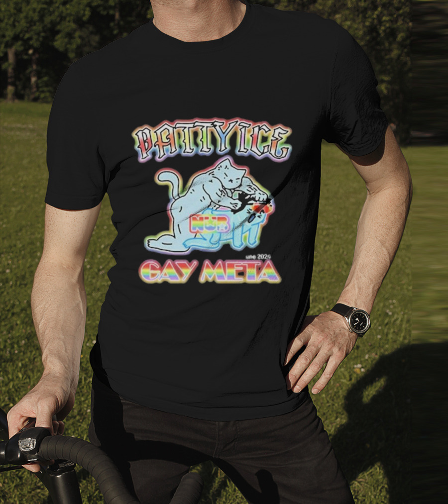 Patty Ice Cat Duo NQB Gay Meta T-Shirt