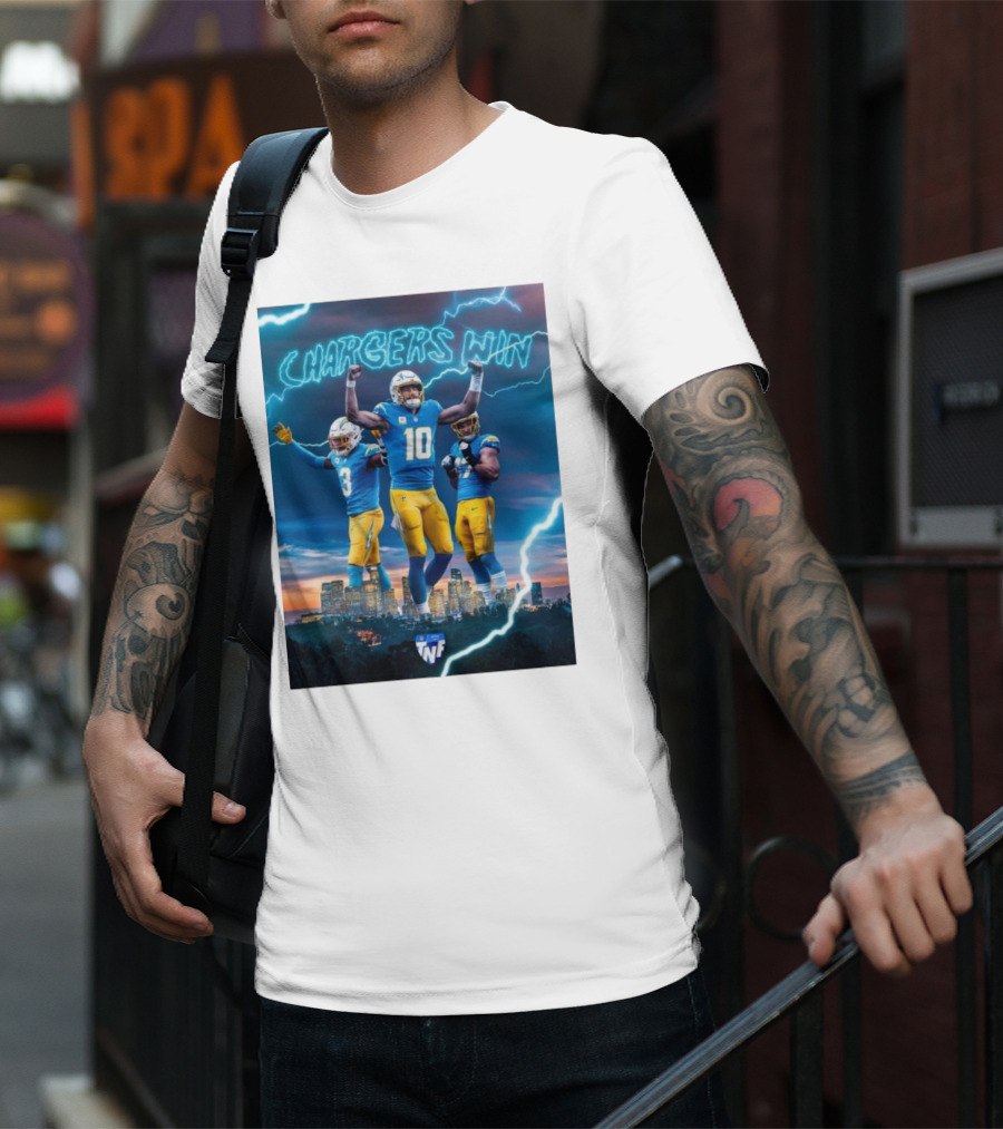 Chargers Win Los Angeles Chargers Electric TNF On Prime T-Shirt