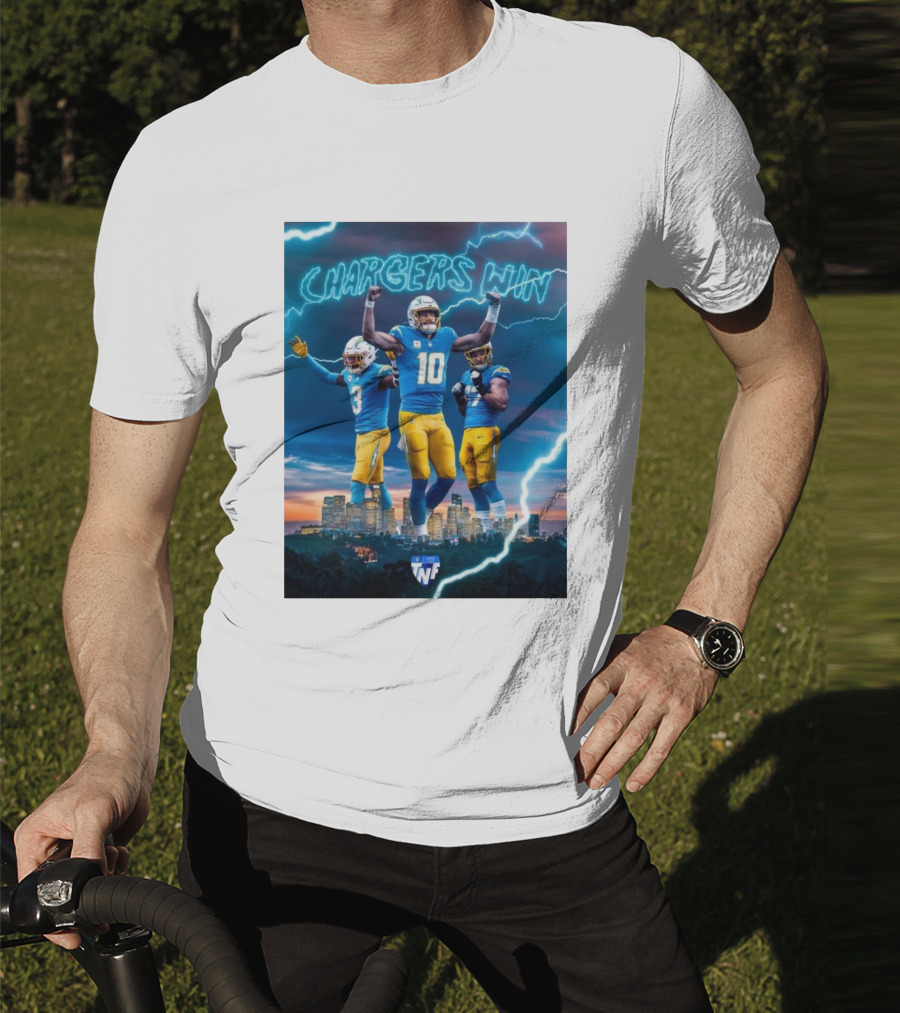 Chargers Win Los Angeles Chargers Electric TNF On Prime T-Shirt