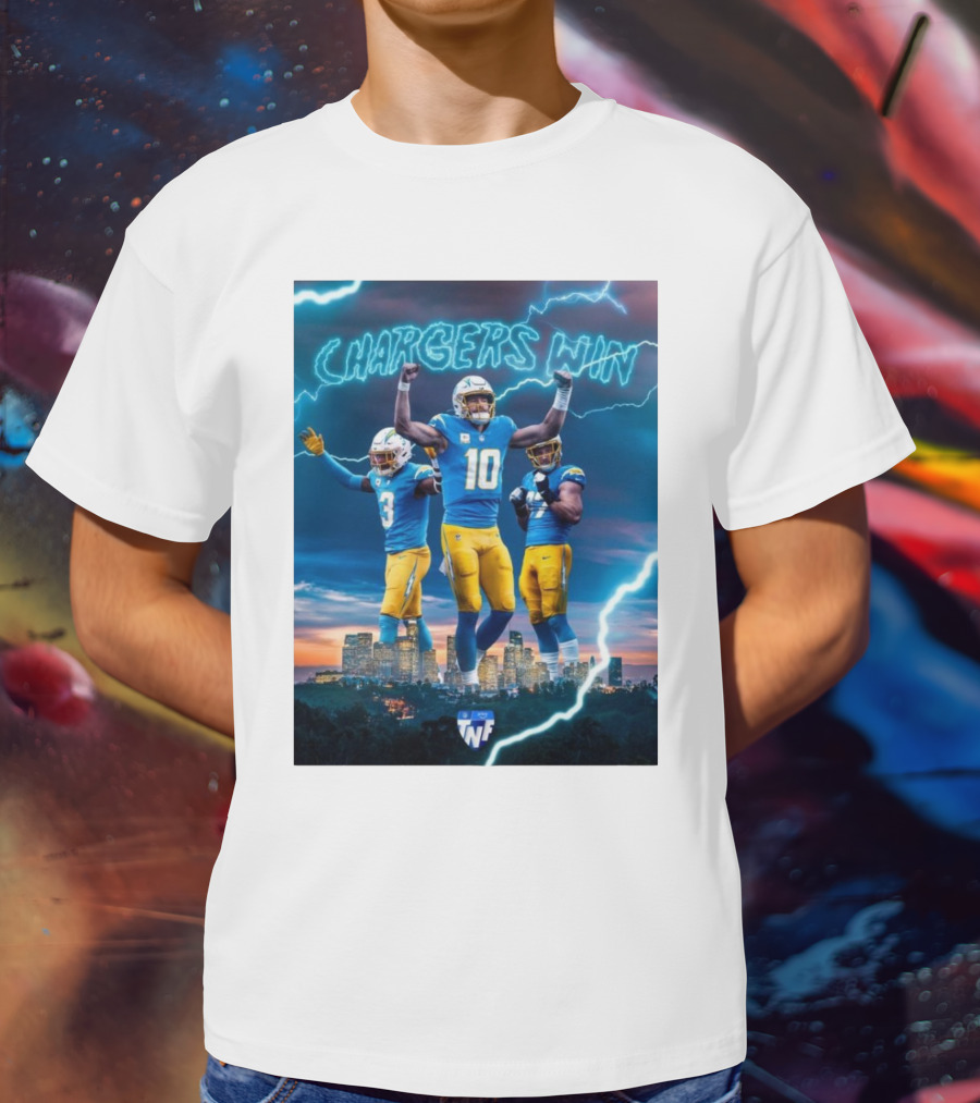 Chargers Win Los Angeles Chargers Electric TNF On Prime T-Shirt