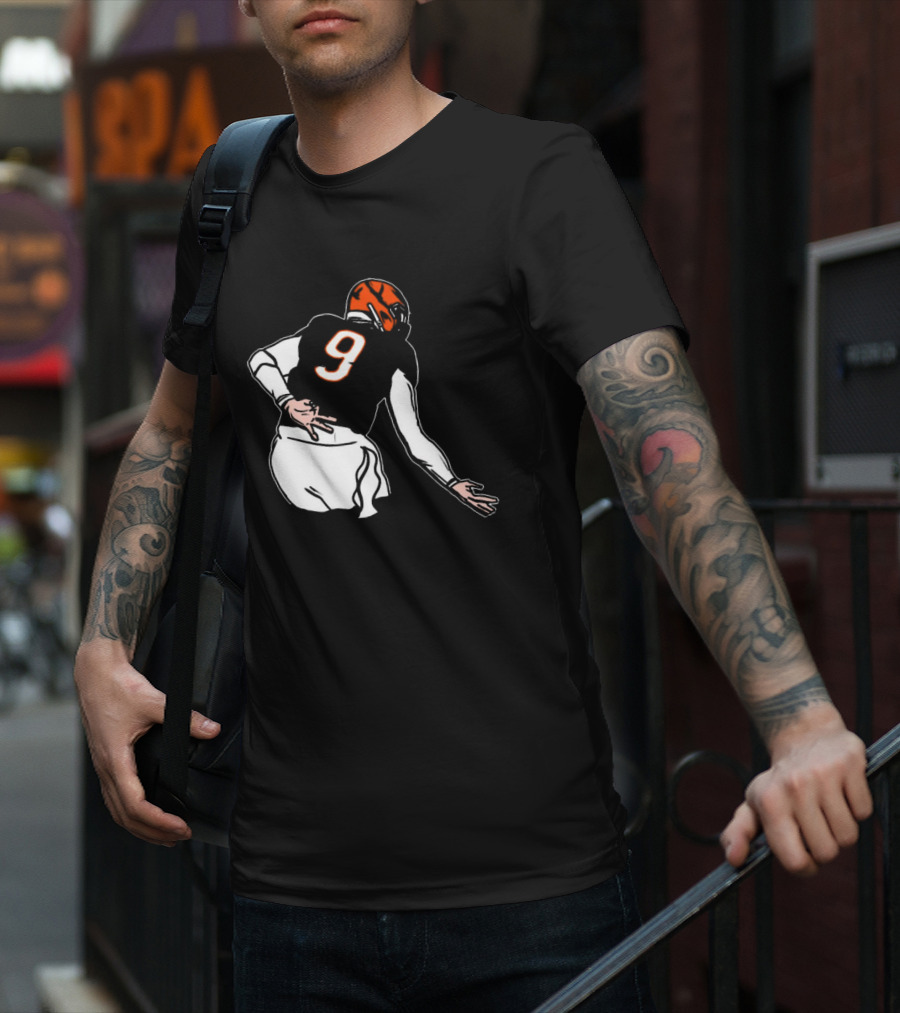 Oe Burrow Griddy Number 9 Cincinnati Bengals NFL Player T-Shirt