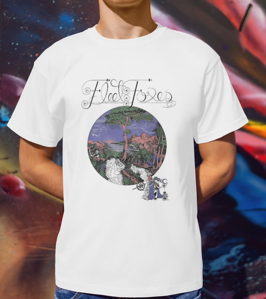 Fleet Foxes Sun Giant Album Cover Art Scenic Landscape T-Shirt