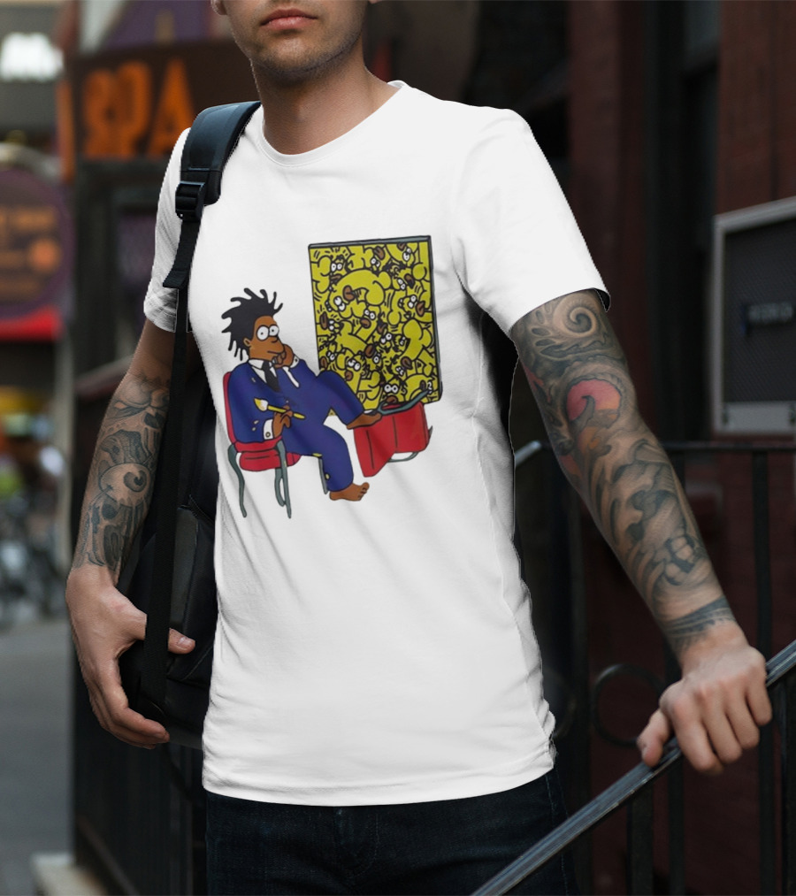 Jay Z Simpson Basquiat-Inspired Simpsons Mashup T-Shirt