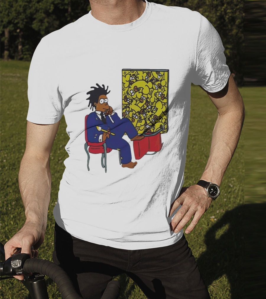 Jay Z Simpson Basquiat-Inspired Simpsons Mashup T-Shirt