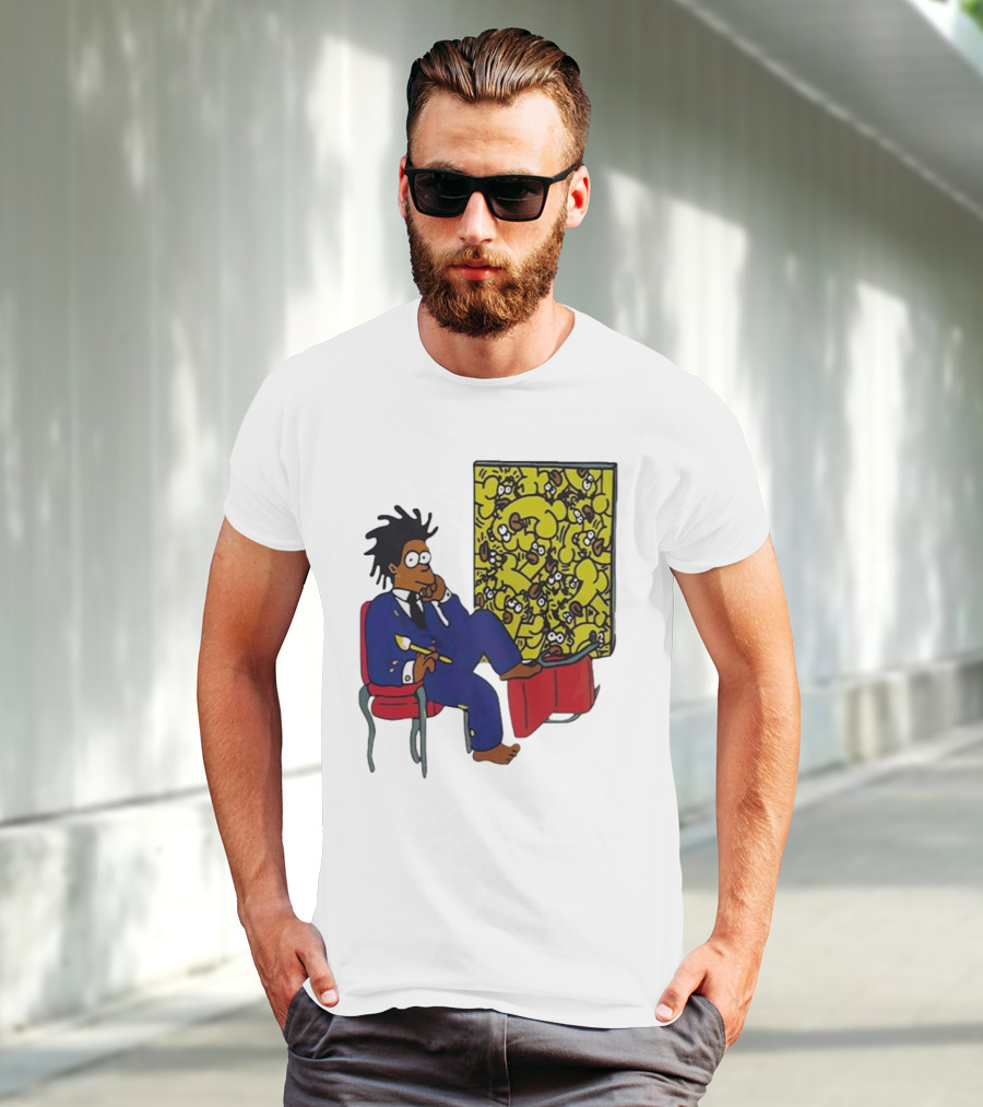 Jay Z Simpson Basquiat-Inspired Simpsons Mashup T-Shirt