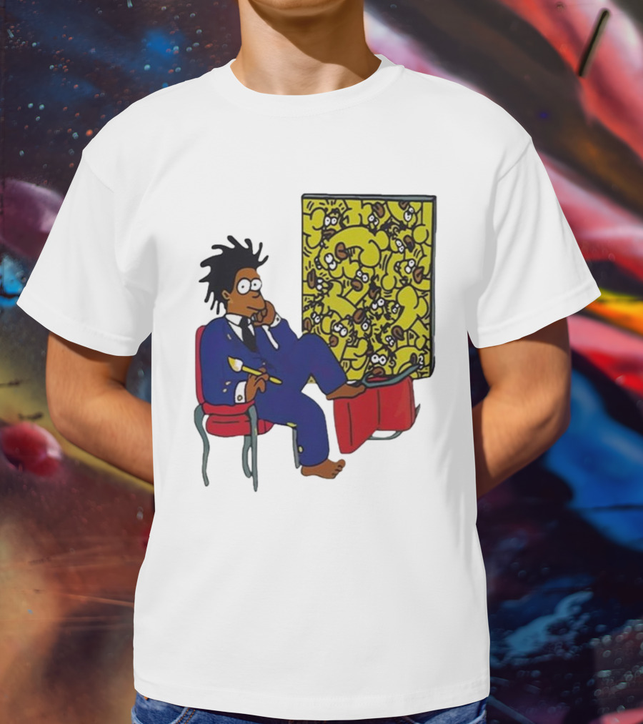 Jay Z Simpson Basquiat-Inspired Simpsons Mashup T-Shirt