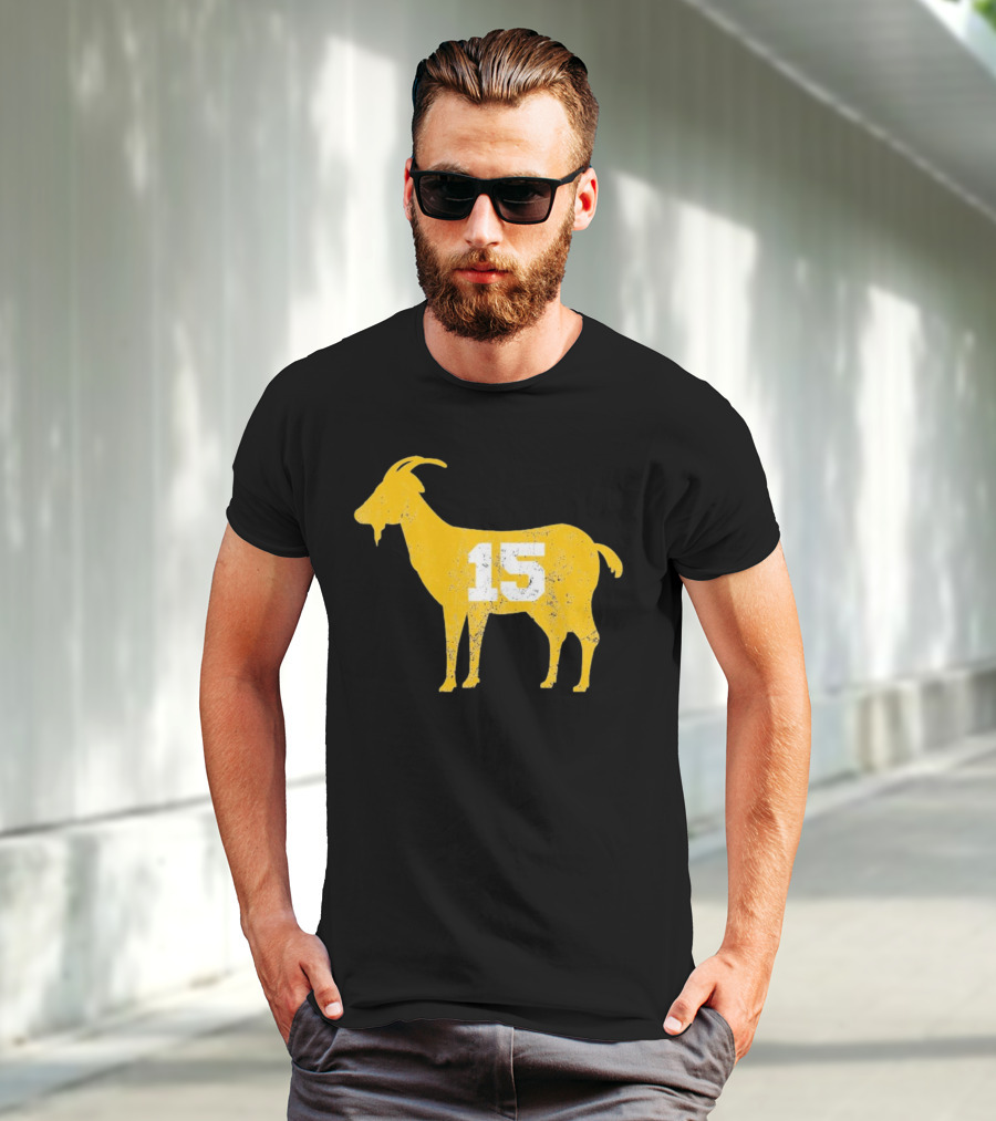 Goat 15 Yellow Silhouette Toddler Fine Jersey T-Shirt