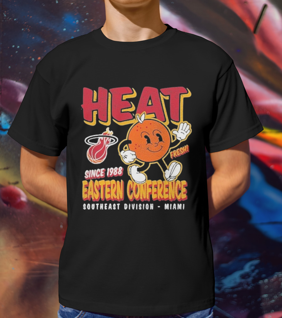 HEAT Since 1988 Eastern Conference Southeast Division Miami Fresh T-Shirt
