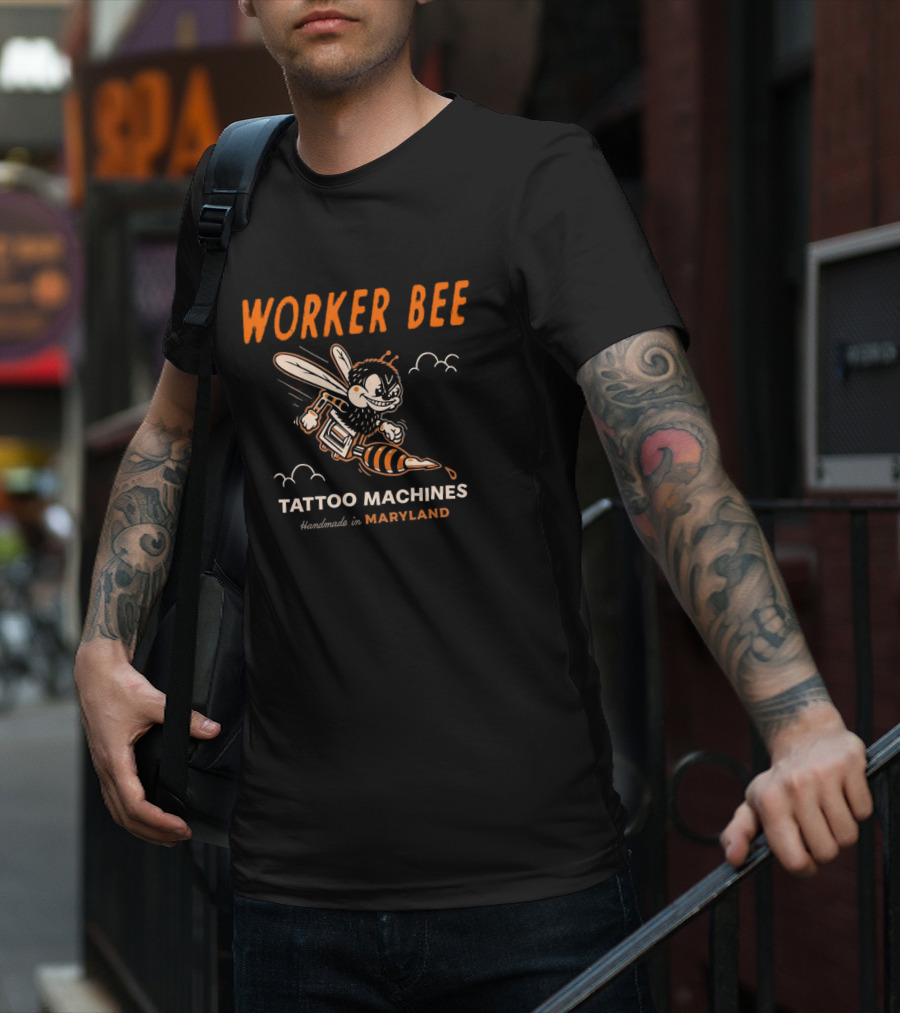 Worker Bee Tattoo Machines Handmade In Maryland T-Shirt
