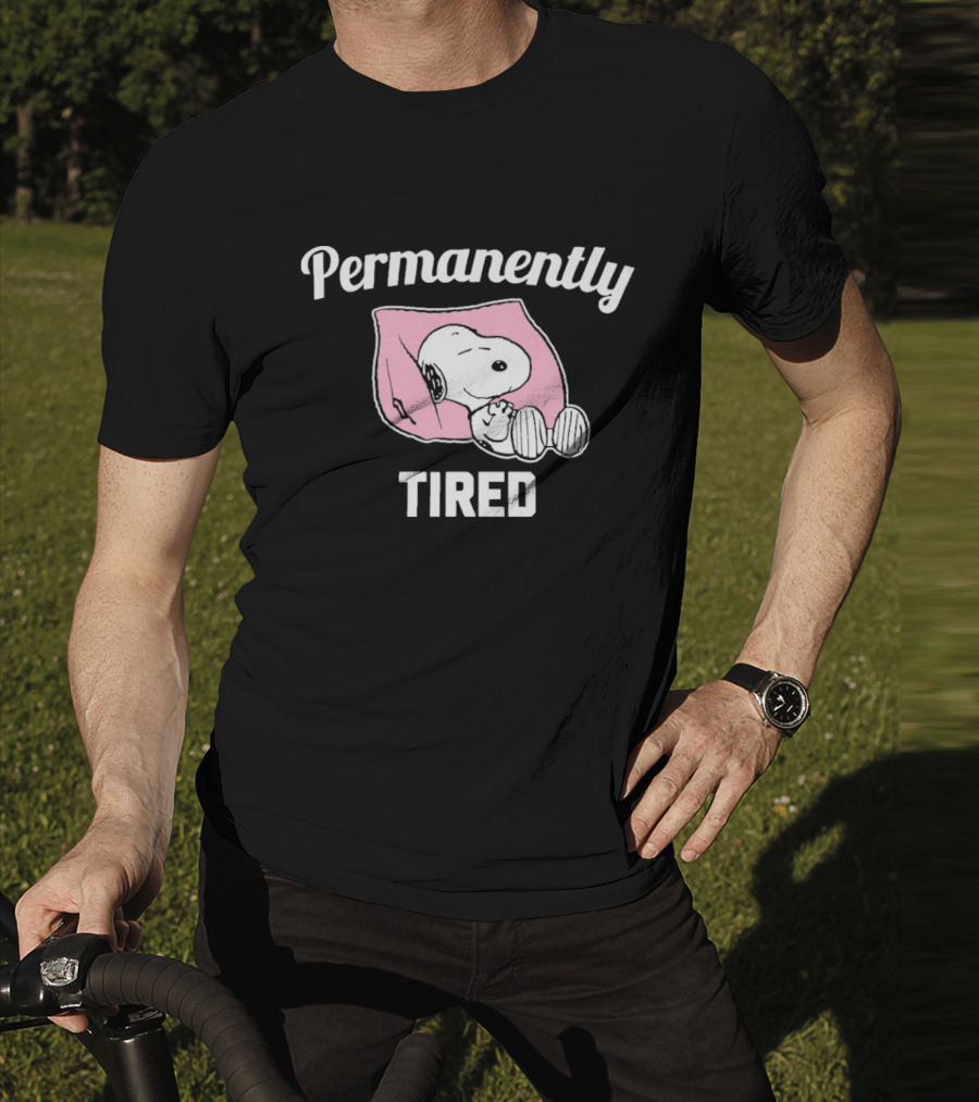 Permanently Tired Sleep Snoopy Peanuts T-Shirt