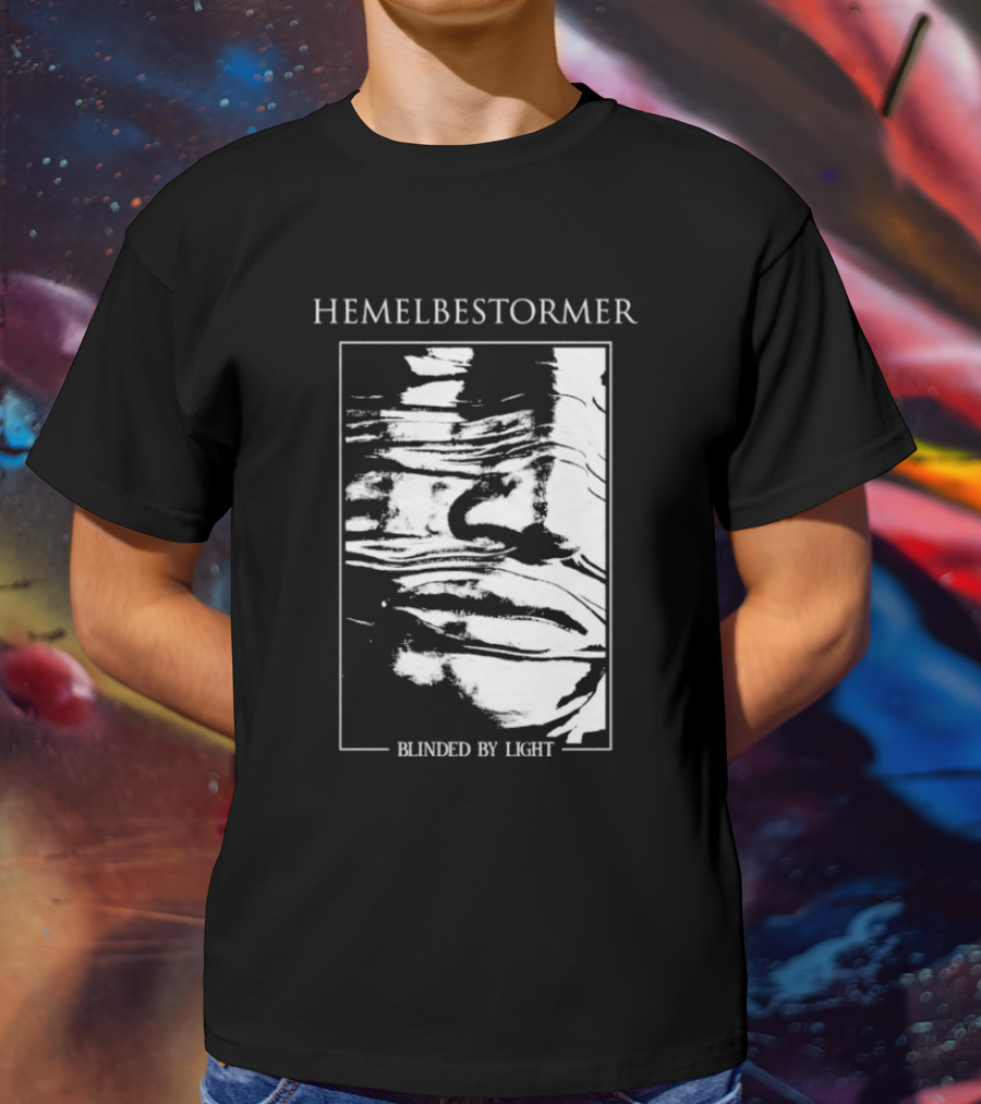 Hemelbestormer Blinded By Light Abstract Black And White Graphic T-Shirt