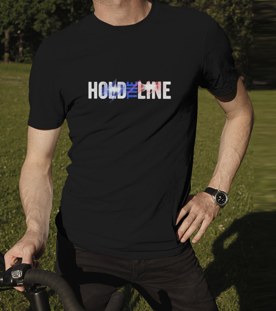 Hold The Line 2.0 American Flag Colors T-Shirt