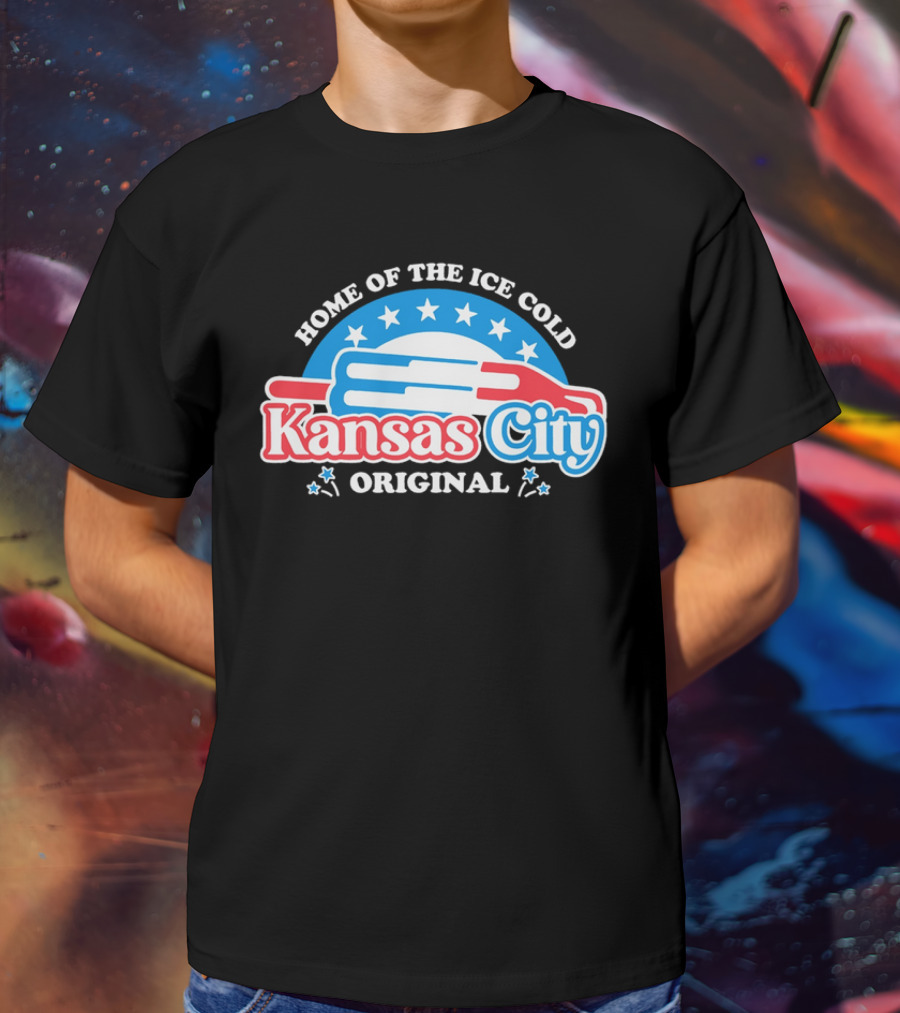 Home Of The Ice Cold Kansas City Original Popsicle Stars T-Shirt