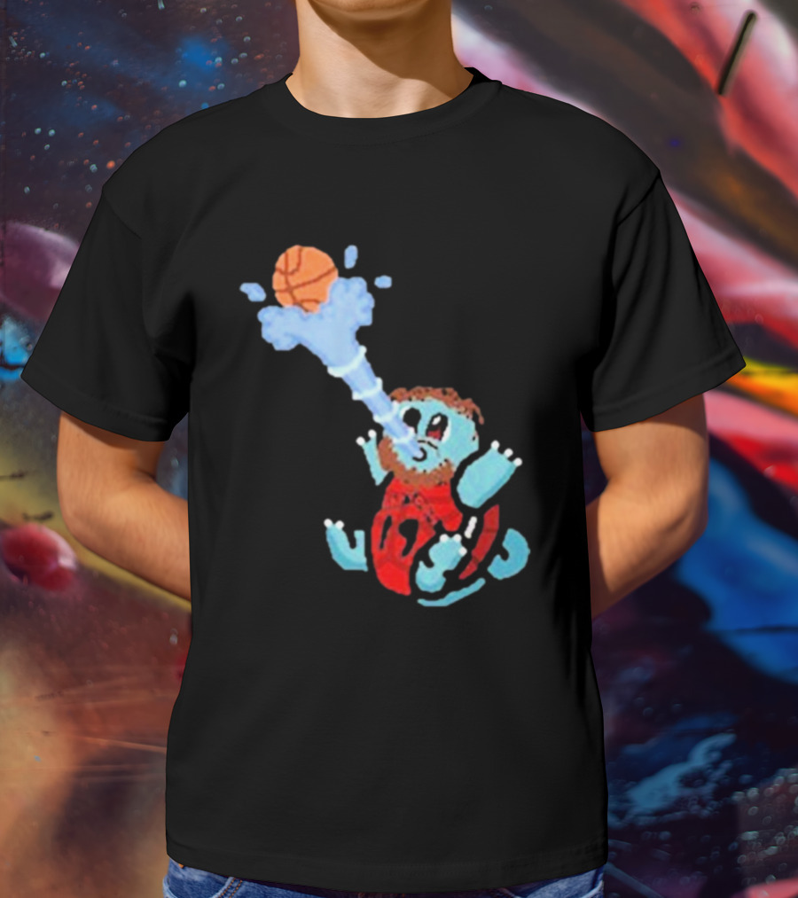 Jakob Poeltl Squirtle Toronto Raptors Basketball Fusion T-Shirt