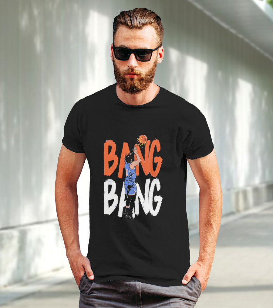 Jalen Brunson New York Knicks Bang Bang Basketball Player In Action T-Shirt