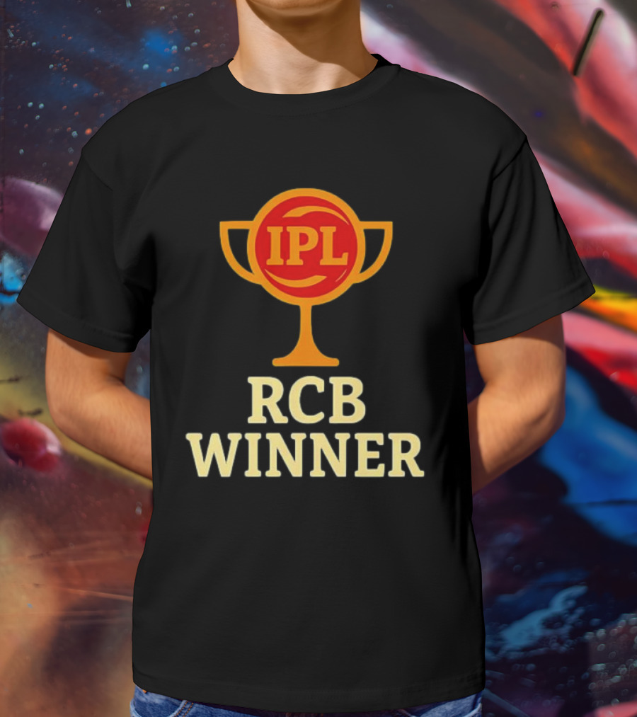 IPL RCB Winner Trophy Celebration T-Shirt