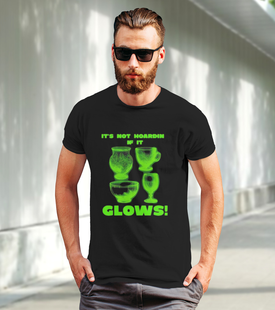 It’s Not Hoarding If It Glows Neon Glassware Collection T-Shirt