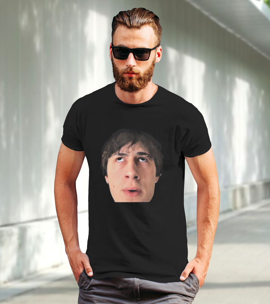 ``` James Clark Looking Up Expression Face ``` T-Shirt