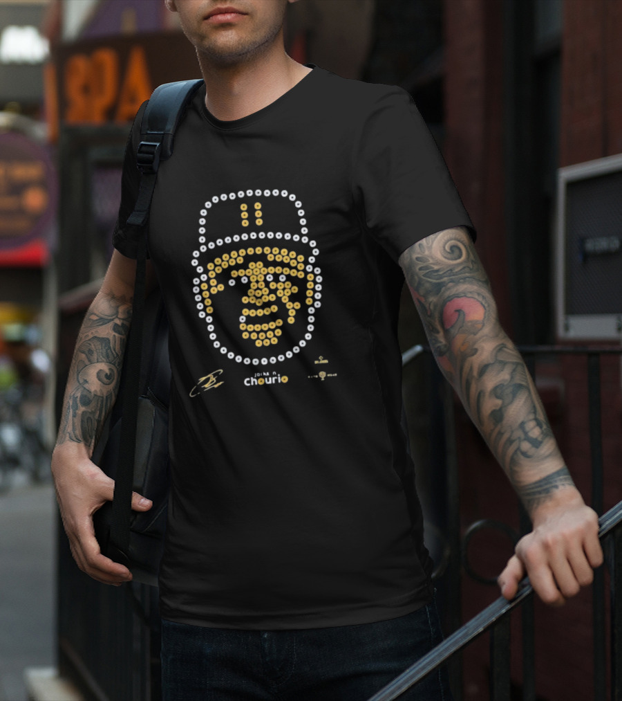 Jackson Chourio 11 Bead Face Design T-Shirt