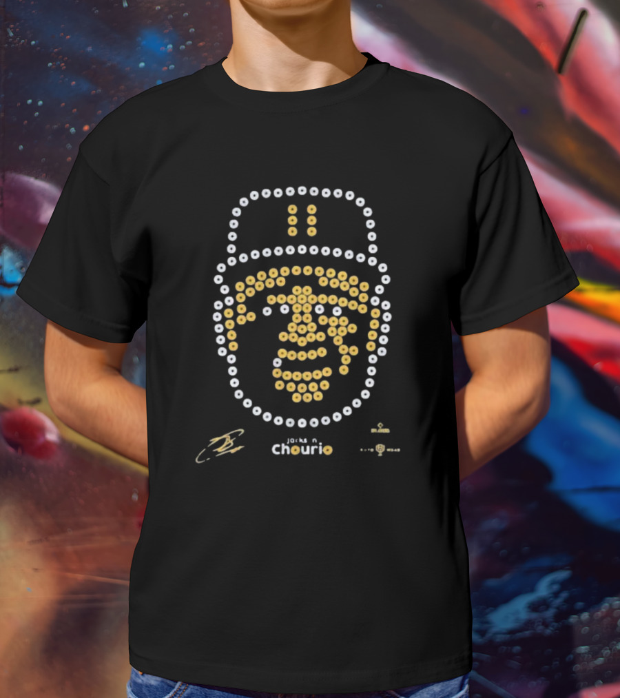 Jackson Chourio 11 Bead Face Design T-Shirt
