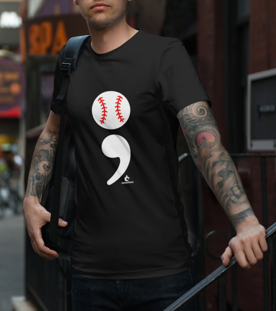 Jarren Duran The Game Isn’t Over Baseball Semicolon Symbol T-Shirt