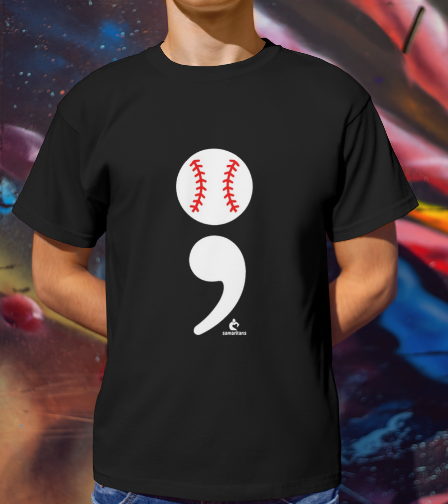 Jarren Duran The Game Isn’t Over Baseball Semicolon Symbol T-Shirt