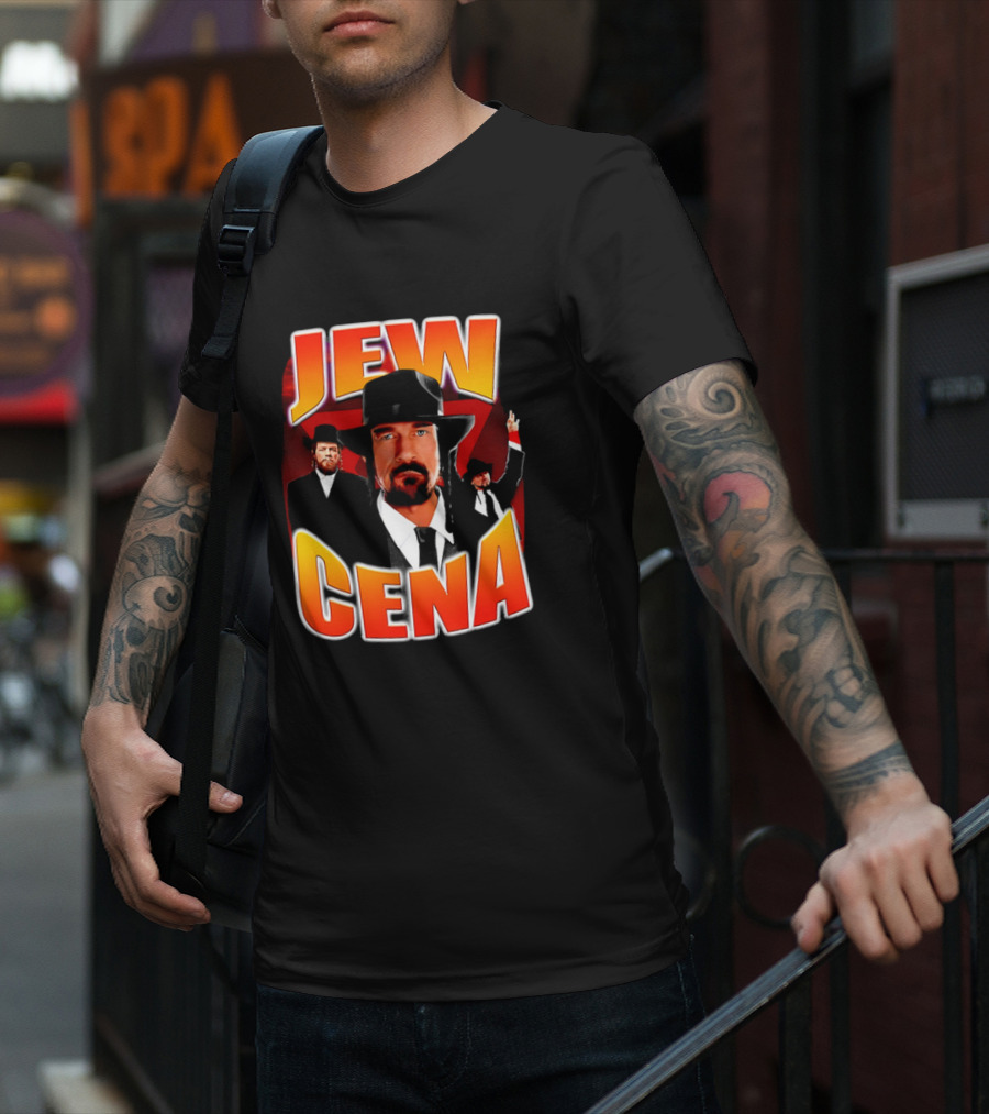 Jew Cena Fedora Hat Jewish Attire Ensemble T-Shirt